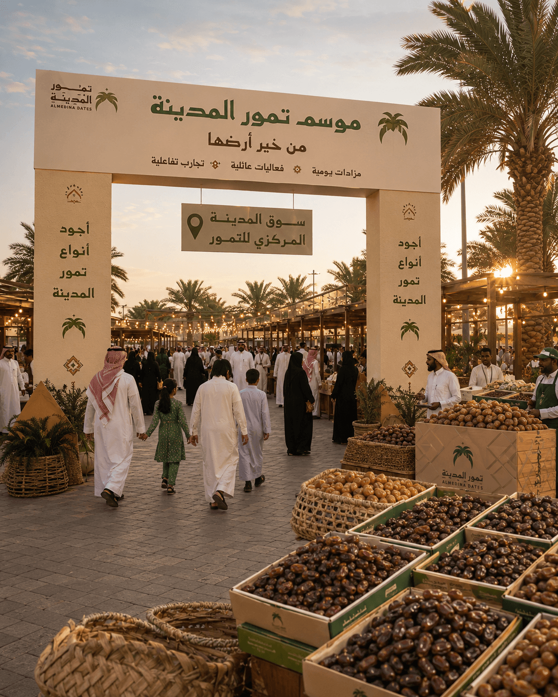 النقل ل موسم تمور المدينة مع هدية تذكرة متحف ذات نخل